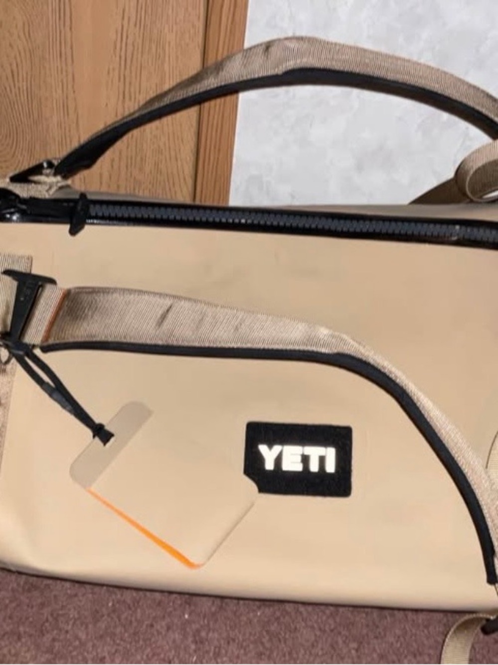Yeti Men's Tan Duffel with Black Trim